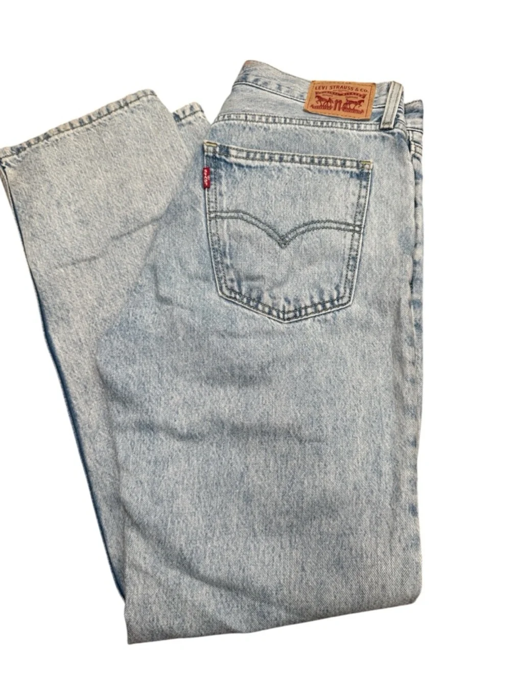 Levi’s Low Pro Straight Jeans Size 27 Light Wash Low Rise Y2K - Picture 5 of 7